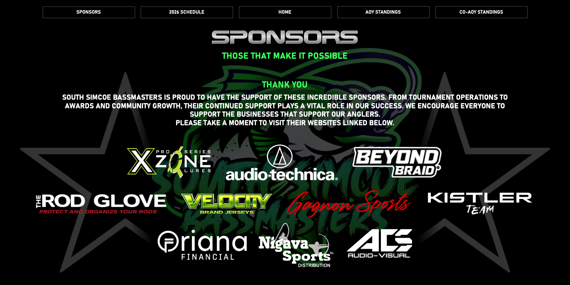 SSBM Sponsors Page